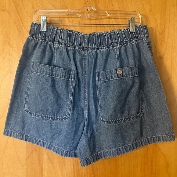 Madewell Denim Pull-On Paperbag Utility Shorts Size 29 - Picture 3 of 5